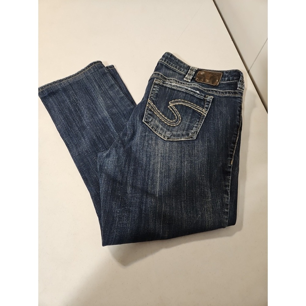 Silver Tuesday Jeans Womens W20 L31 (40")Bootcut Distressed Denim Plus Size(1567